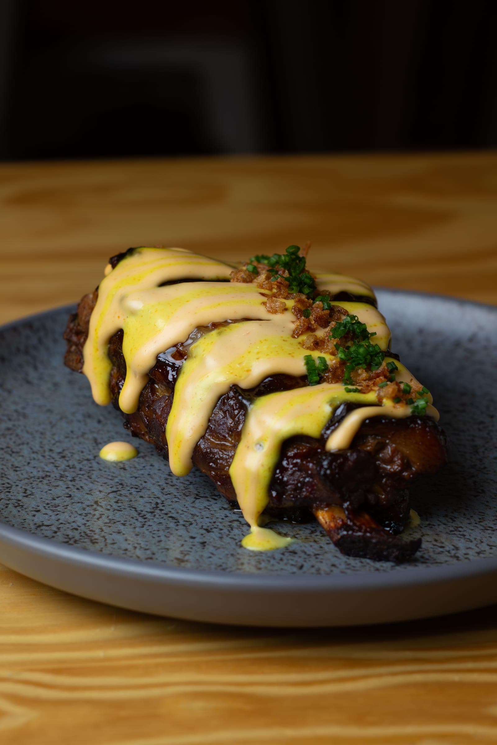 Tiras de costillar duroc a baja temperatura