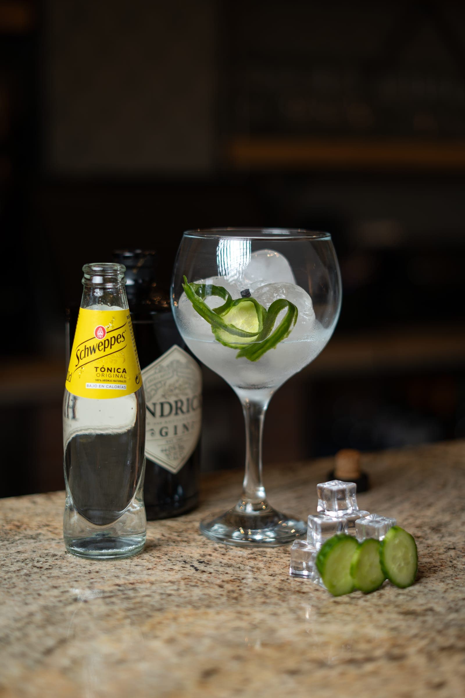 Copa preparada en la barra de Haro